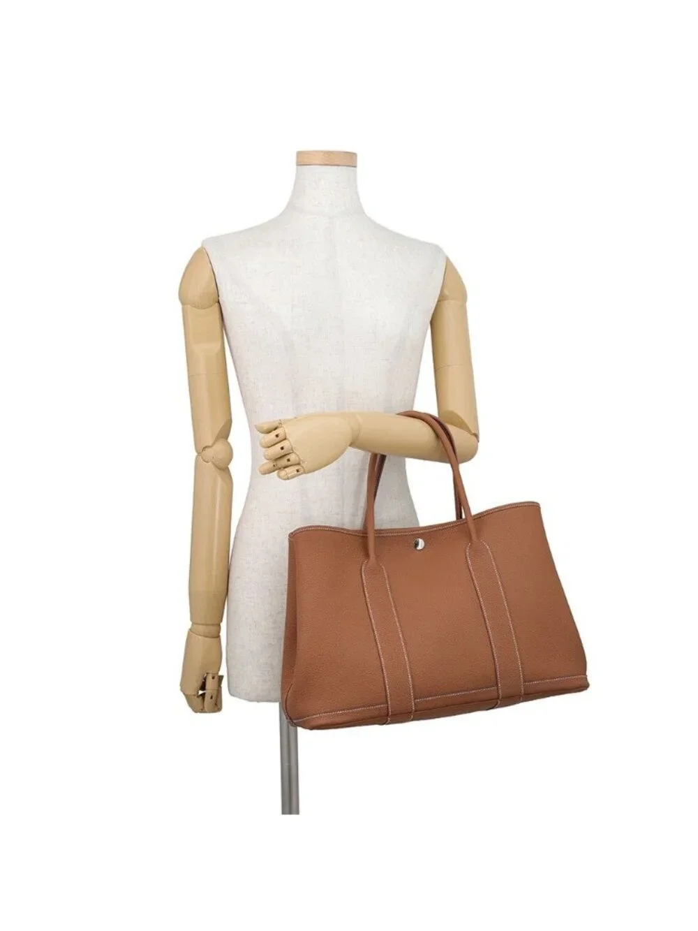 Hermes Tote Garden Party PM Gold Silver Negotiating